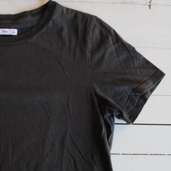 Grey TNA T Shirt 100% Cotton, Size Small - Picture 1 of 5